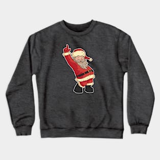 Funny Dancing Santa Claus Cartoon Crewneck Sweatshirt